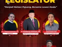 Jadi Narasumber Dalam Webinar, Bambang DPR RI : Netizen Harus Cerdas Dalam Menyaring Informasi