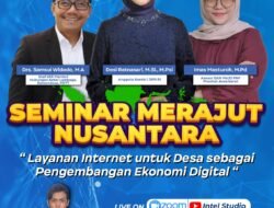 Gelar Webinar, Kominfo : Kominfo Akan Terus Berupaya Mengalirkan Internet ke Desa-Desa