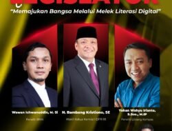 Hadir Sebagai Pemateri Webinar, Bambang Wakil Ketua Komisi I DPR RI Berbicara Tentang Literasi  Digital.