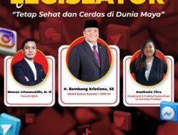 Hadir Sebagai Narasumber,  Bambang Sebut Peningkatkan Literasi Digital Harus Seiring Dengan Perkembangan Penggunaan Media Digital.