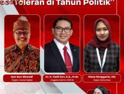 Hadir Forum Diskusi Publik, Fadli Zon Sebut Anak Muda Perlu Tingkatkan Toleransi di Tahun Politik