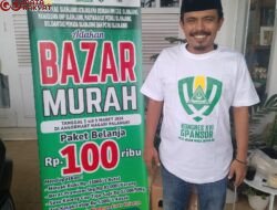 Jelang Ramadan, GP Ansor Sijunjung Bersama Aktivis Sijunjung Buka Bazar Murah