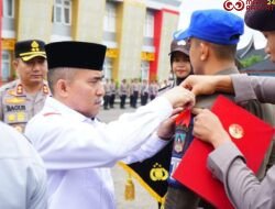 Dihadiri Sekda, Polres Dharmasraya Gelar Apel Gelar Pasukan Pengamanan Lebaran 1445 H