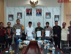 Pemkab Limapuluh Kota Lakukan Penandatanganan NPHD Pengamanan Pilkada 2024