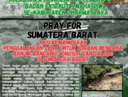 KNPI Dharmasraya Bersama OKP dan BEM SE Dharmasraya Mengelar Aksi Kemanusiaan Peduli Banjir dan longsor Bencana Sumbar