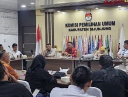 Jalin Kerjasama, KPU Sijunjung Gelar Jumpa Pers Tahapan Pilkada Serentak Nasional tahun 2024