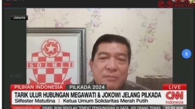 Ketua Umum Solidaritas Merah Putih Silfester Matutina/Tangkapan Layar CNN