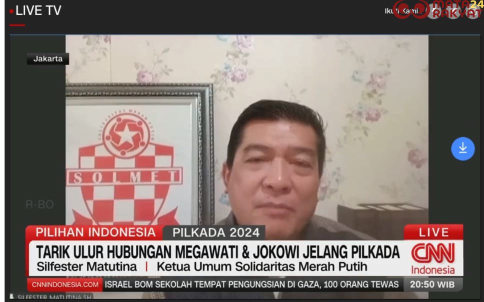 Ketua Umum Solidaritas Merah Putih Silfester Matutina/Tangkapan Layar CNN