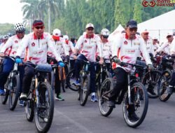 Panglima TNI dan Kapolri Ikuti Fun Bike dalam Rangkaian Peringatan HUT Ke-79 TNI