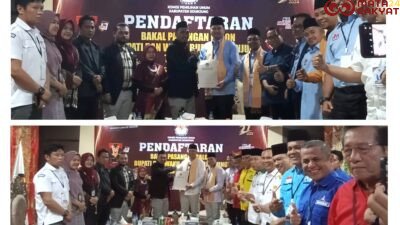 Hari Terakhir “Alek Gadang Pilkada 2024” Dua Paslon Mendaftar ke KPU Sijunjung