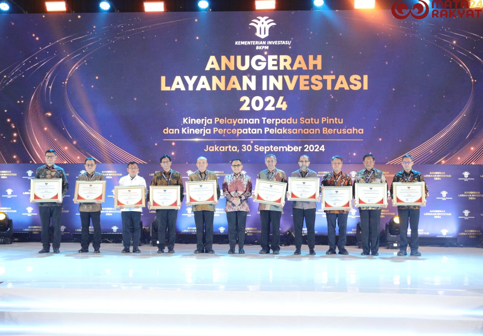 Kemhan RI Raih Terbaik Pertama Pada Penghargaan Anugerah Layanan Investasi 2024/Biro Humas Setjen Kemhan