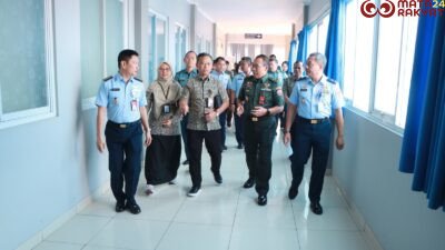 Kepala RSAU Lanud Sultan Hasanuddin Sambut Kunjungan Tim Supervisi Fasilitas Kesehatan TNI dan BPJS/Pen Hnd