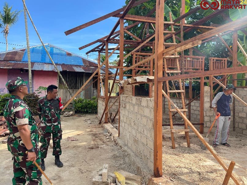 Dandim Raja Ampat Tinjau Pelaksanaan TMMD, Cek Perkembangan Pembangunan/Pen Kodim 1805/Raja Ampat