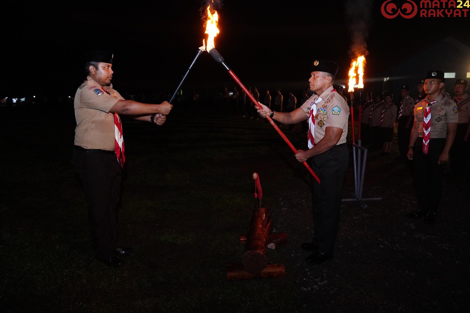 Waaster Panglima TNI Resmi Tutup Kursus Pembina Pramuka Mahir Tingkat Lanjutan Trisaka TNI TA 2024/Puspen TNI