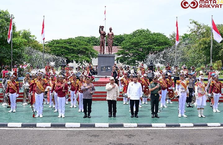 Panglima TNI Hadiri Apel Kasatwil Polri 2024 di Akpol/BPMI Setpres