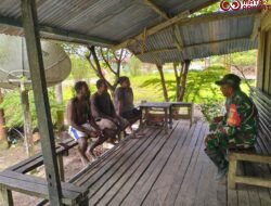 Perkokoh Kemanunggalan, Babinsa Koramil Agimuga Secara Rutin Gelar Komsos Bersama Warga Binaan