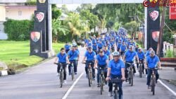 Danlanud Sultan Hasanuddin Olahraga Bersama Ribuan Prajuritnya/Pen Hnd