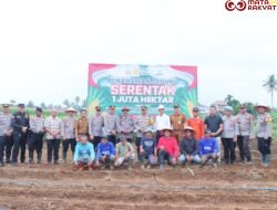 Dukung Ketahanan Pangan, Polres Payakumbuh Laksanakan Penanaman Jagung Serentak Satu Juta Hektar