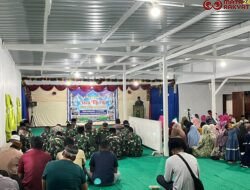Koramil 1715-01/Oksibil Kodim 1715/Yahukimo Rayakan Isra Mi’raj di Masjid An Nur Oksibil Bersama Masyarakat