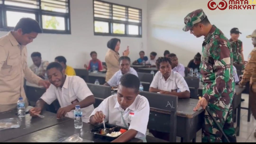 Peluncuran Program Makan Bergizi Gratis di Kabupaten Yahukimo/Puspen TNI