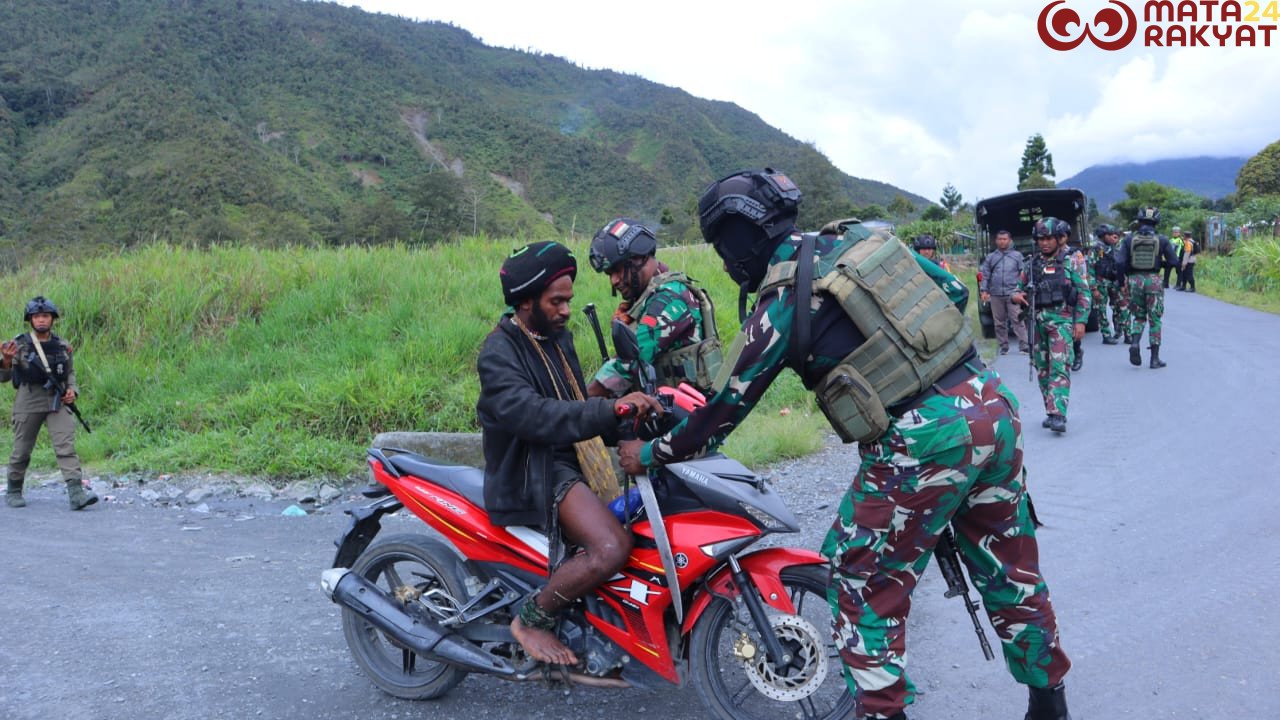 Kodim 1714/PJ Gelar Patroli dan Sweping Gabungan di Kota Mulia/Pen Kodim 1714/PJ