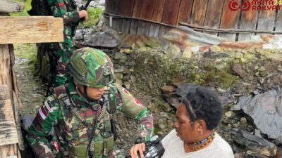 Satgas Yonif 715/Mtl Gelar Pelayanan Kesehatan kepada Masyarakat di Papua/Satgas Yonif 715/Mtl