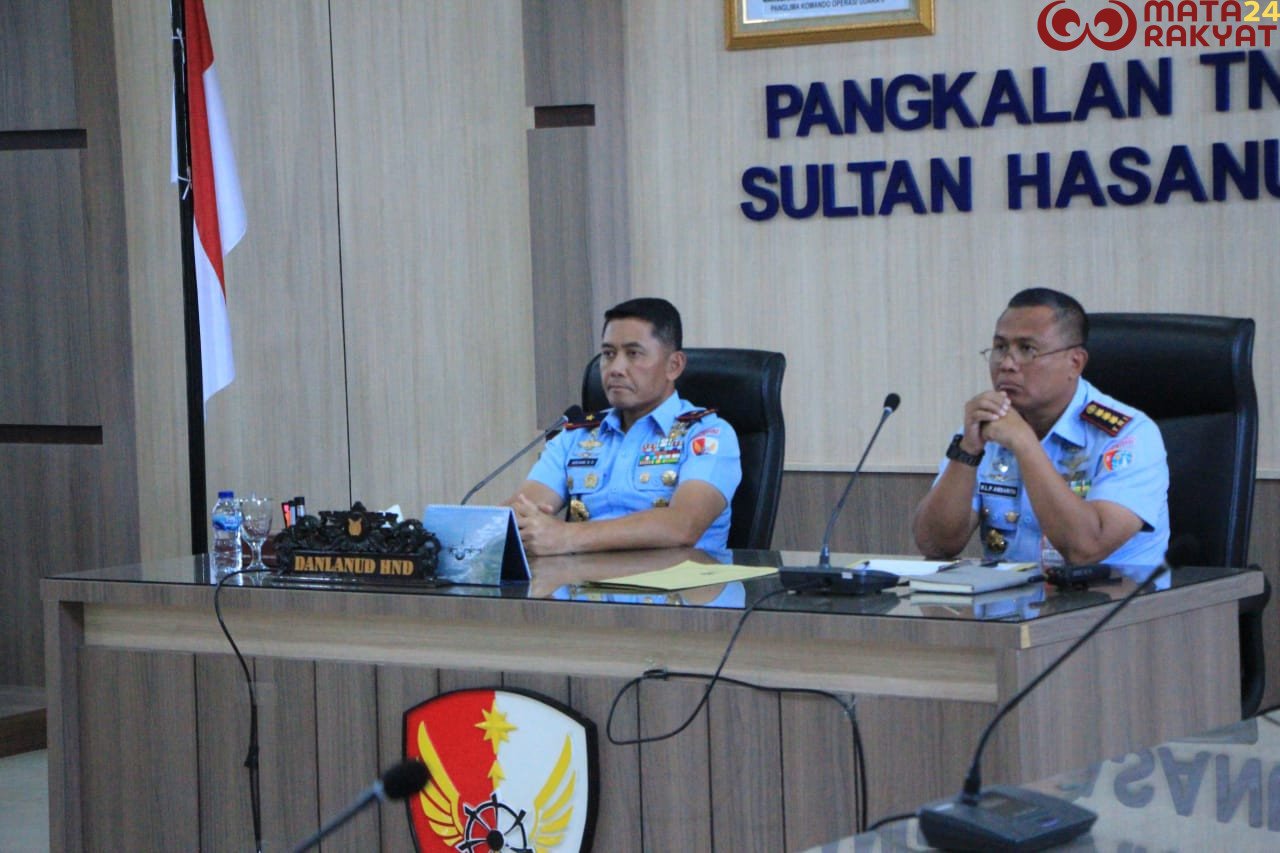 Danlanud Sultan Hasanuddin Ikuti Vicon Rakorops TNI AU TA 2025/Pen Hnd