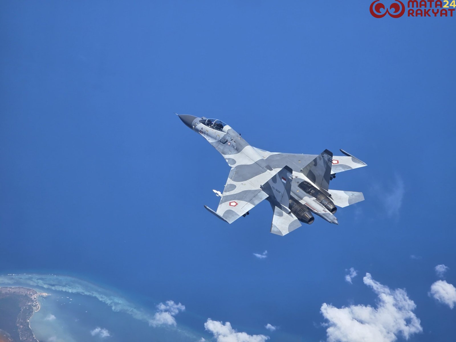 Dua Jet Tempur Sukhoi SU-27/30 Berhasil Hancurkan Sasaran Strategis Musuh Di AWR/Pen Hnd