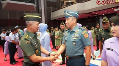 Kasum TNI Terima Laporan Korps Kenaikan Pangkat 32 Perwira Tinggi TNI/Puspen TNI
