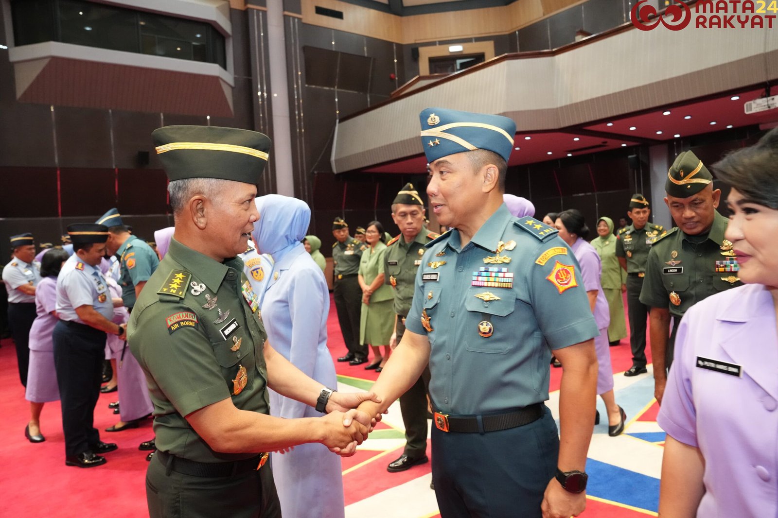 Kasum TNI Terima Laporan Korps Kenaikan Pangkat 32 Perwira Tinggi TNI/Puspen TNI