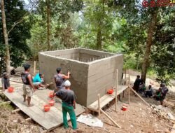 Program Manunggal Air TMMD Ke-123 Kodim 1510/Sula, Pembangunan Bak Air Hampir Rampung