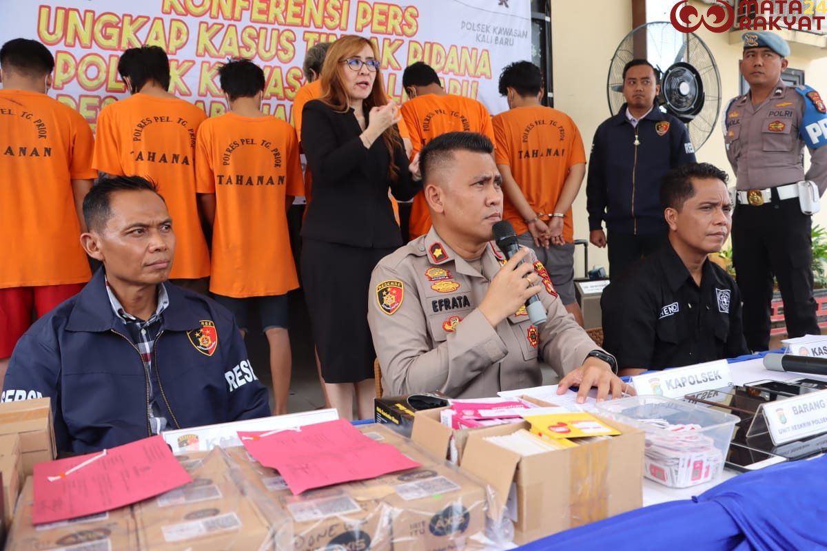 Polsek Kalibaru Bongkar Sindikat Penjual SIM Card Ilegal, 7 Tersangka Manipulasi KTP-KK Ribuan Orang/Polres Pelabuhan Priok