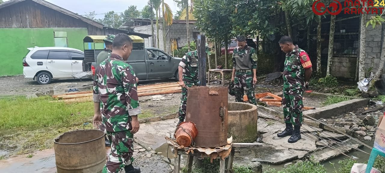 Kodim 1710/Mimika Bangun 4 Titik Lagi Sumur Bor dan MCK serta Kamar Mandi Umum/Puspen TNI