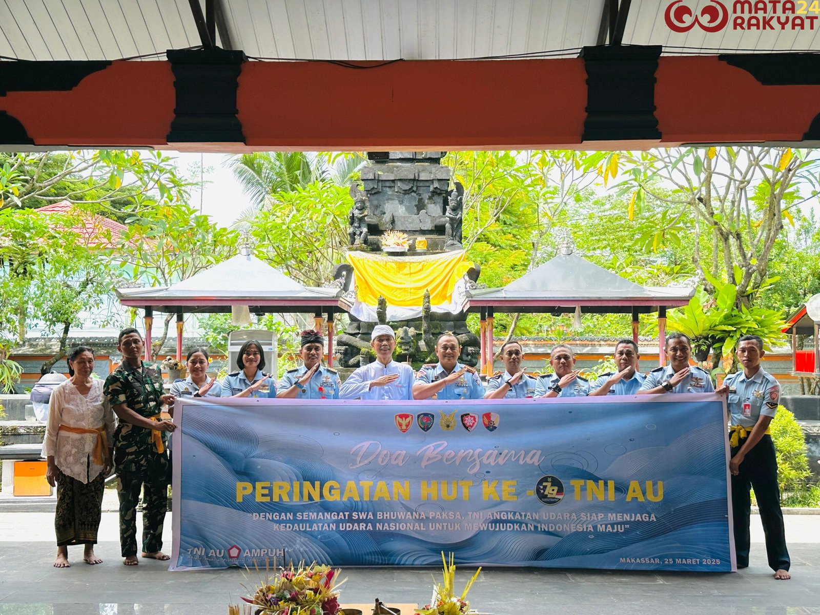 Jelang Peringatan HUT Ke-79 TNI AU, Makoopsud II Gelar Doa Bersama/Penkoopsud II