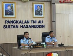 Danlanud Sultan Hasanuddin Ikuti Vicon Rakor Aset BMN TNI AU Tahun 2025