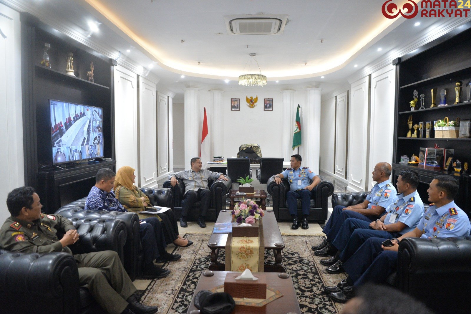 Danlanud Sultan Hasanuddin Kunjungan Silaturahmi Ke Wali Kota Makassar/Puspen TNI