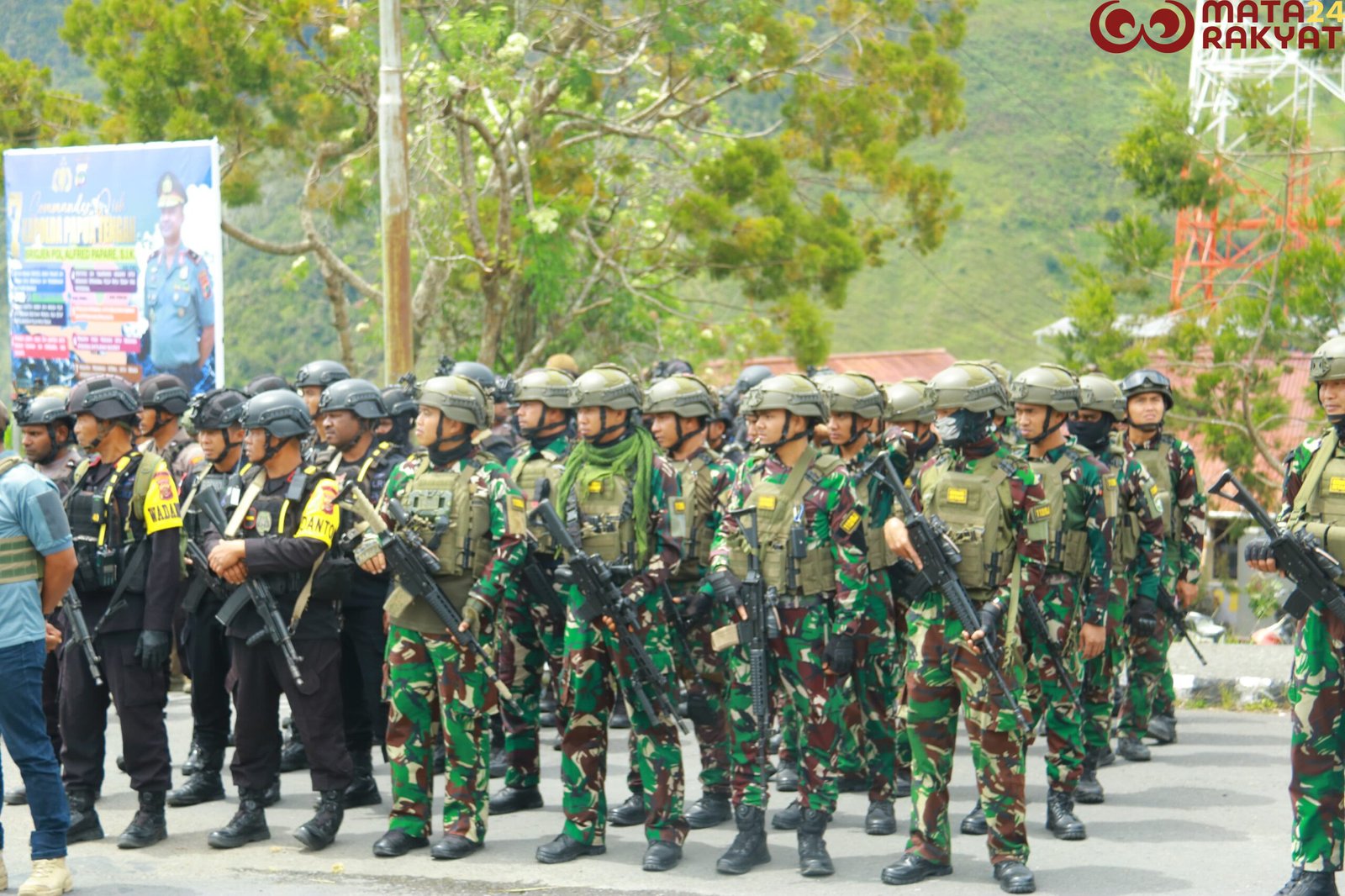 Kapolda Papua Pimpin Razia Besar-Besaran di Puncak Jaya, Dansatgas Yonif 112/DJ Siap Dukung Keamanan dan Ketertiban Puncak Jaya/Puspen TNI