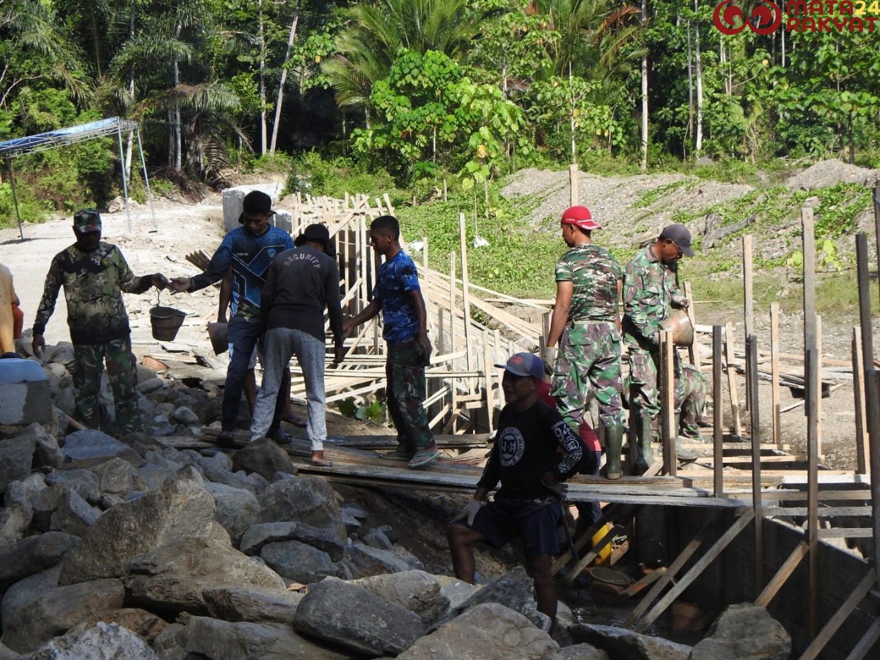 Progres Sasaran Fisik TMMD Ke-123 Kodim 1510/Sula Capai Hasil Signifikan/Puspen TNI