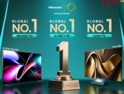 Hisense Puncaki Peringkat Global pada Q1 2025 untuk Kategori Mini-LED, TV 100 inci ke atas, dan Laser TV