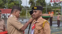 Dandim 1710/Mimika Pimpin Upacara Pembukaan Perkemahan Sabtu-Minggu (Persami) Pramuka Saka Wira Kartika/Puspen TNI