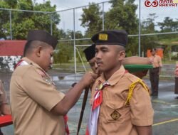 Dandim 1710/Mimika Pimpin Upacara Pembukaan Perkemahan Sabtu-Minggu (Persami) Pramuka Saka Wira Kartika