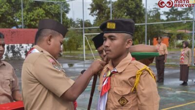 Dandim 1710/Mimika Pimpin Upacara Pembukaan Perkemahan Sabtu-Minggu (Persami) Pramuka Saka Wira Kartika/Puspen TNI