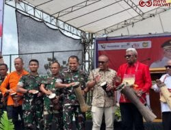 Dandim 1710/Mimika Hadiri Lounching Koperasi Desa/Kelurahan Merah Putih Di Wilayah Kabupaten Mimika
