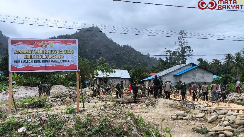 TMMD Ke-125 Kodim 1506/Namlea Picu Pembangunan di Buru Selatan/Puspen TNI