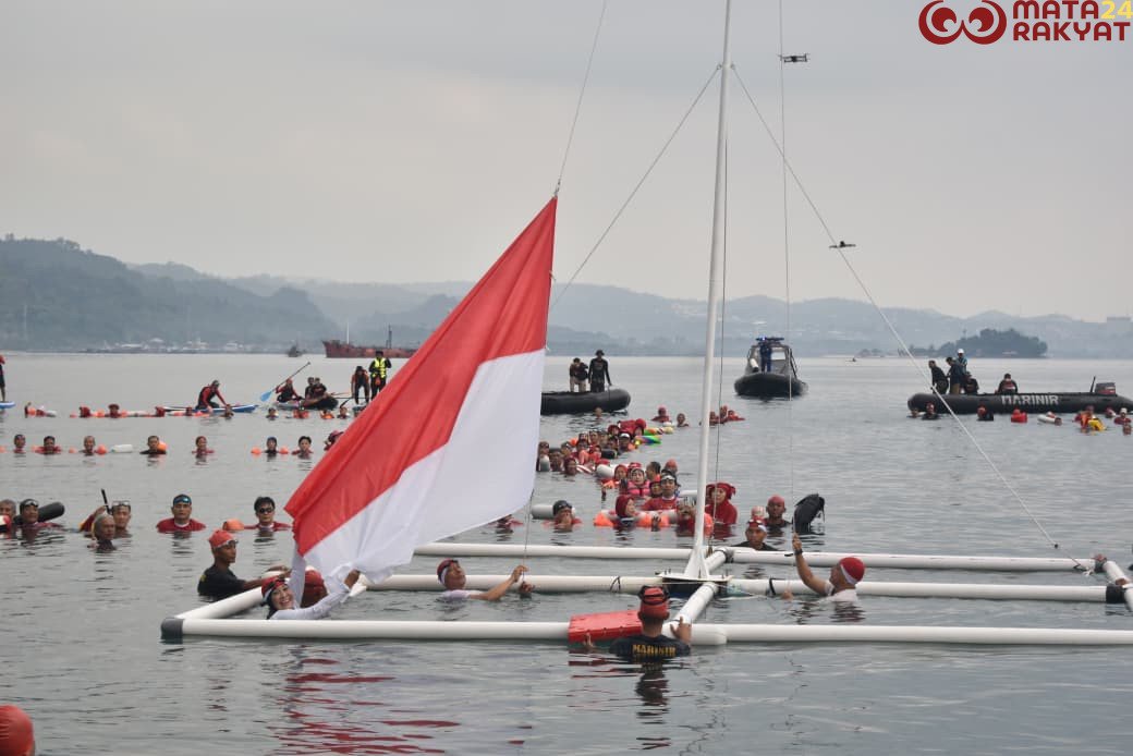 Kodam XXI/Radin Inten Dan Pemprov Lampung Gelar Renang Merdeka 2025/Puspen TNI