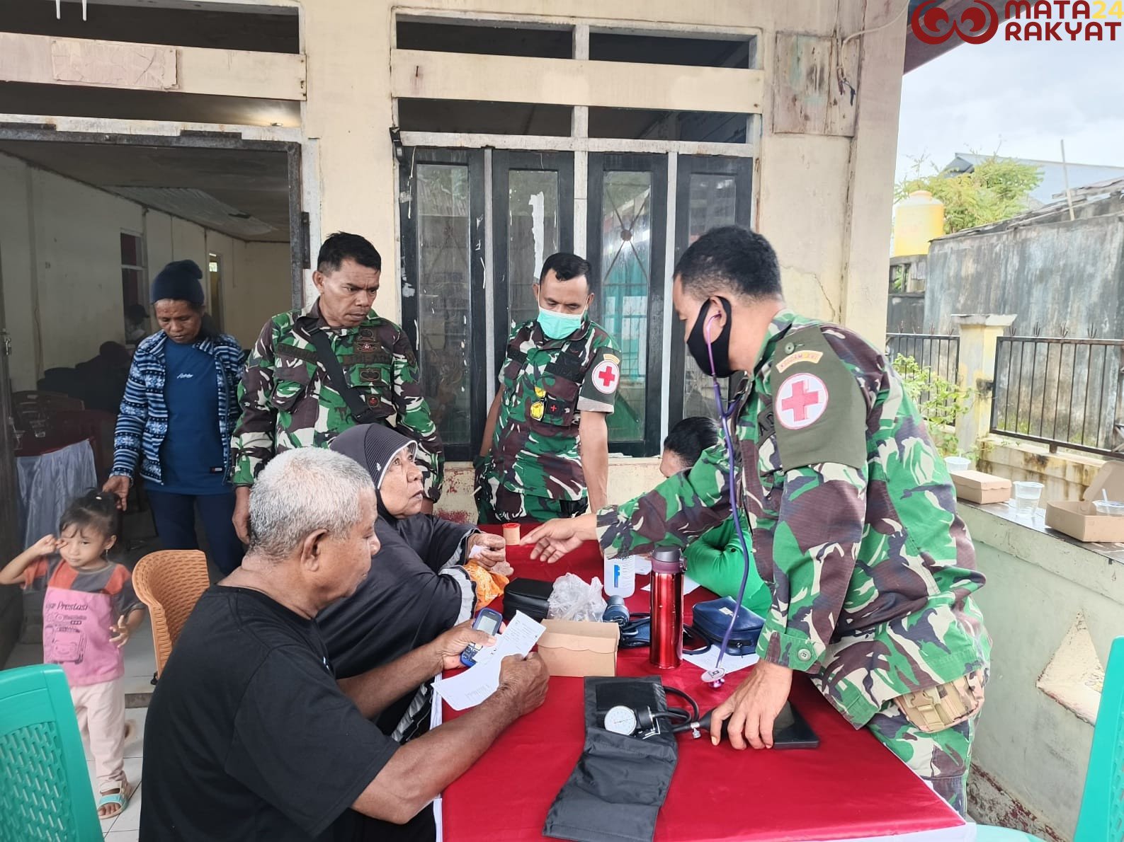 Pemeriksaan Kesehatan, Pengobatan Massal oleh Satgas TMMD 125 Kodim 1506/Namlea/Puspen TNI