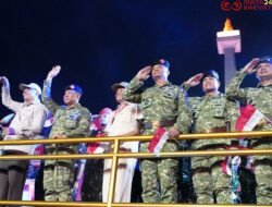 Panglima TNI Hadiri Pesta Rakyat & Karnaval Bersatu HUT Kemerdekaan RI Ke-80 di Monas