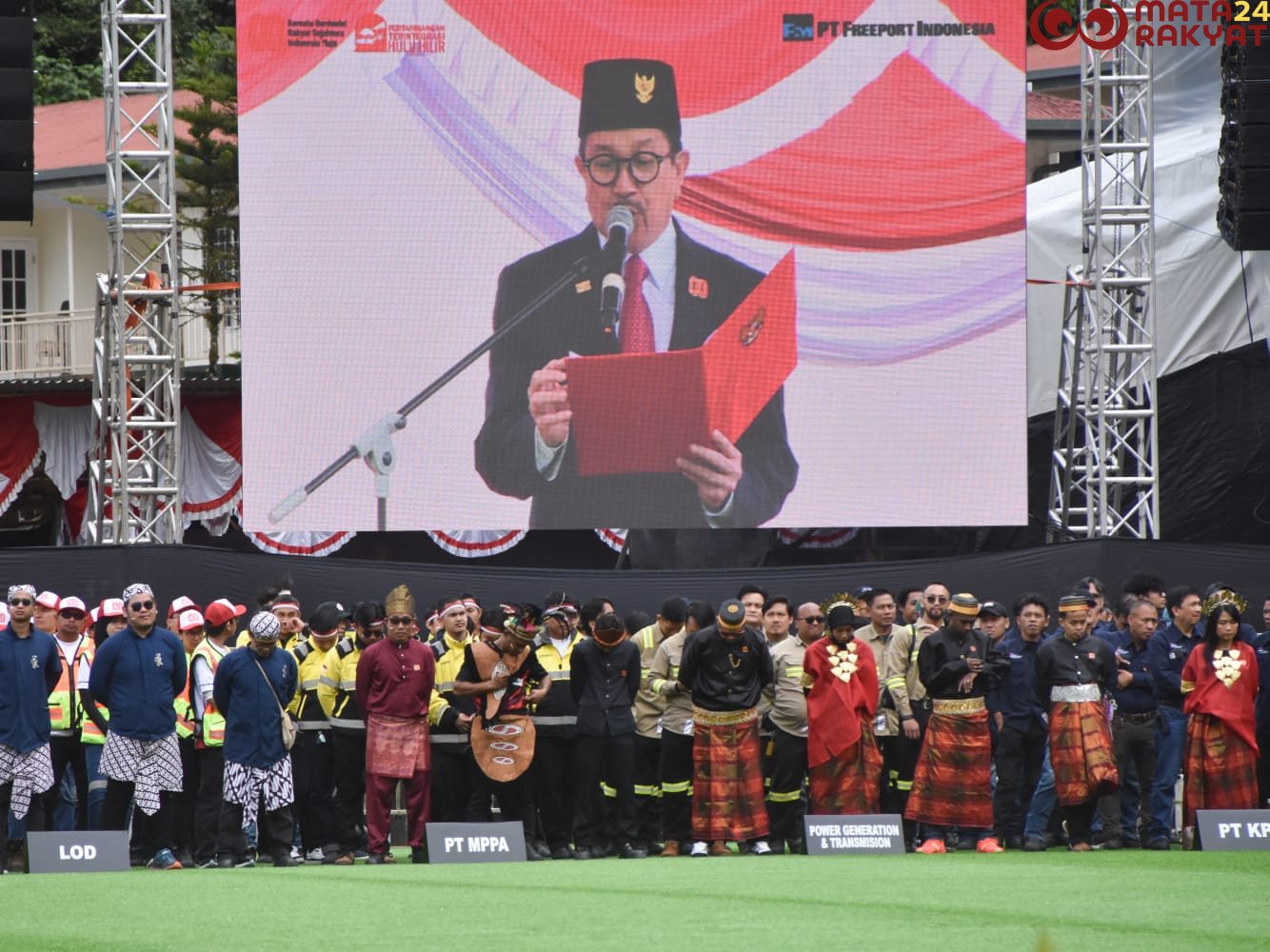 Dandim 1710/Mimika Laksanakan Upacara Peringatan HUT Ke-80 Republik Indonesia di Tembagapura/Puspen TNI