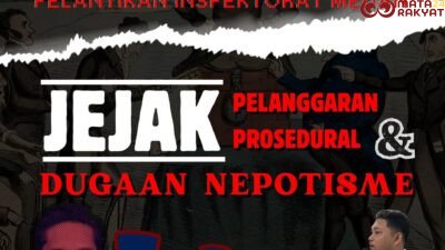 HMI SUMATERA UTARA SOROTI PROSES PELANTIKAN INSPEKTUR KOTA MEDAN YANG DINILAI MENYISAKAN BANYAK PERTANYAAN