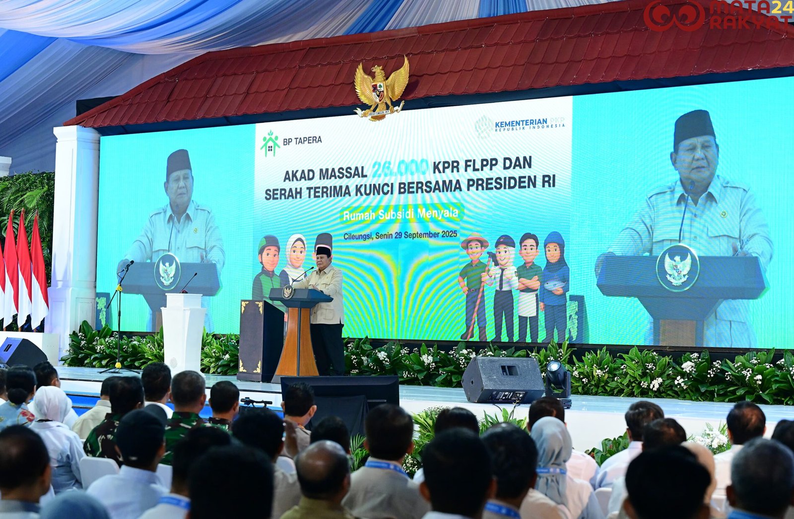 Panglima TNI Dampingi Presiden RI Pada Akad Massal 26.000 KPR FLPP/BPMI Setpres